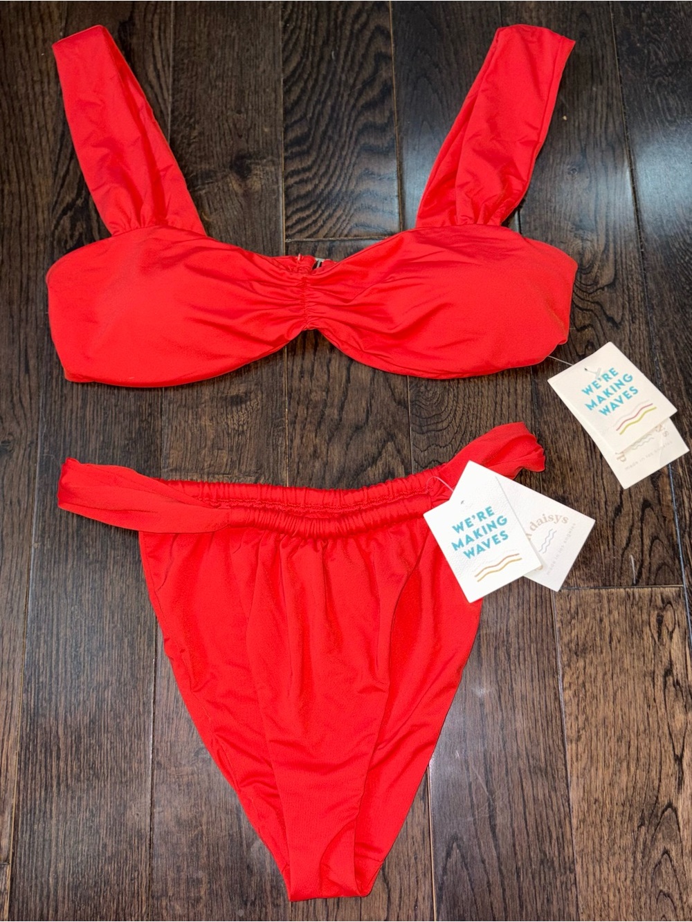 Dippin Daisy’s red Two-Piece Bikini Set - Tag Attached